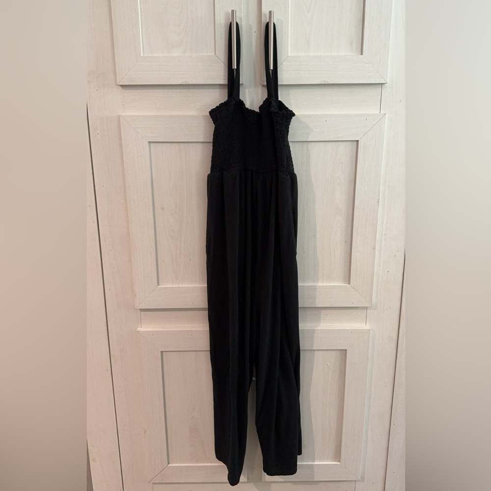 Black maternity romper